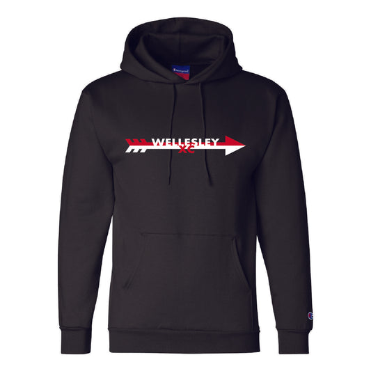 WHS XC Champion Double Dry Eco Hoodie in Black