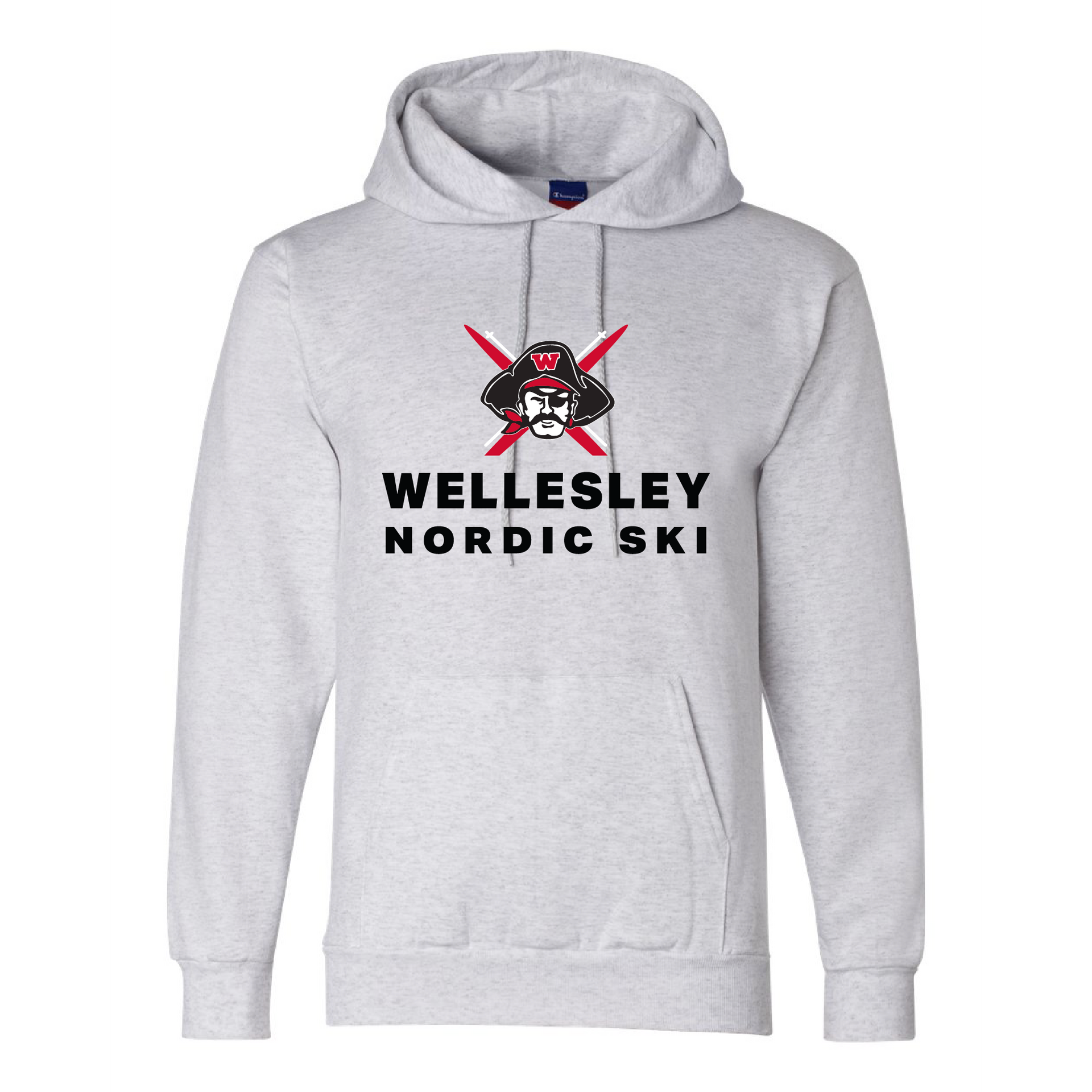 WHS Nordic Ski Champion Double Dry Eco Hoodie in Silver – Bleacher