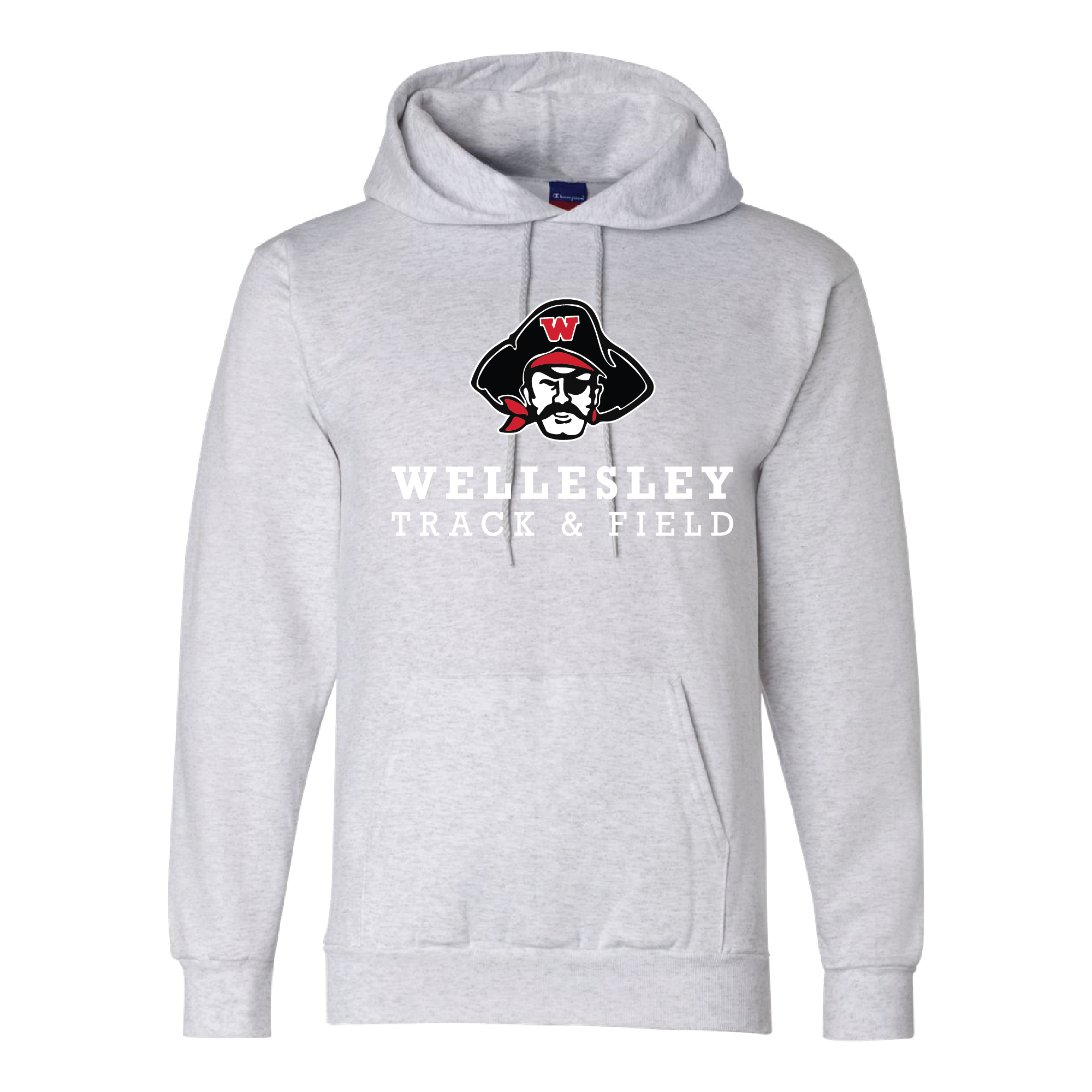 WHS Track & Field Champion Double Dry Eco Hoodie in Silver